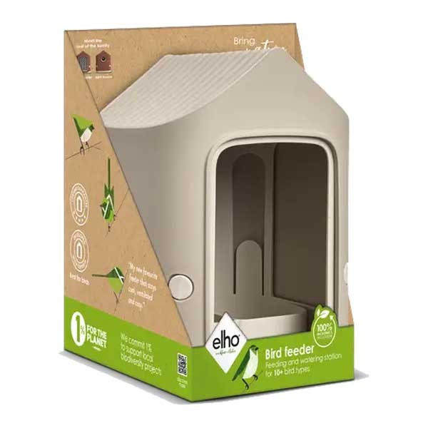 Cosy Bird Feeder 18cm Mushroom Beige 1 Cosy Bird Feeder 18cm Mushroom Beige