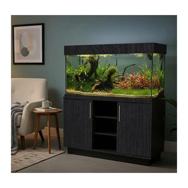 Oakstyle Obsidian Smoked Oak 230L Aquarium & Cabinet Complete 1 Oakstyle Obsidian Smoked Oak 230L Aquarium & Cabinet Complete