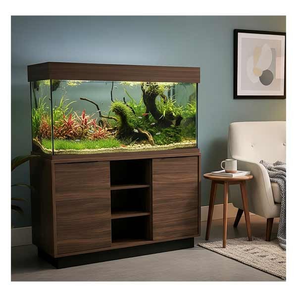 Oakstyle Kansas Truffle Walnut 230L Aquarium & Cabinet Complete 1 Oakstyle Kansas Truffle Walnut 230L Aquarium & Cabinet Complete