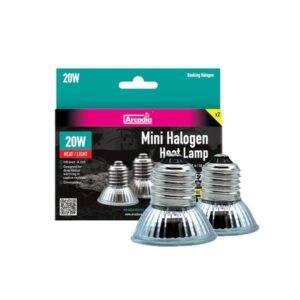 Arcadia Mini Halogen Heat Lamp Twin Pack 20w