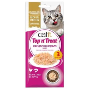 Catit Top n Treat Chicken & Prawns 3 x 60g Cat Treat