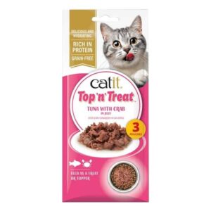 Catit Top n Treat Tuna & Crab 3 x 60g Cat Treat