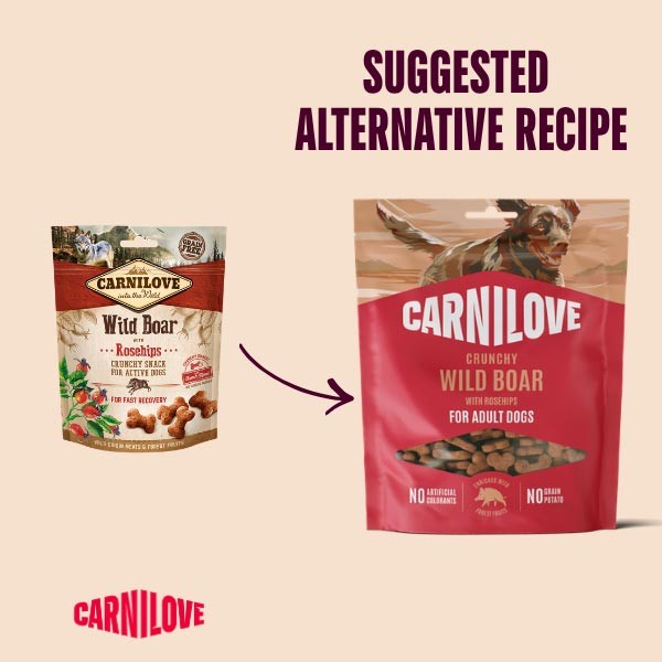 Carnilove Wild Boar with Rosehips Crunchy Dog Treat 200g 2 Carnilove Wild Boar with Rosehips Crunchy Dog Treat 200g - Image 2