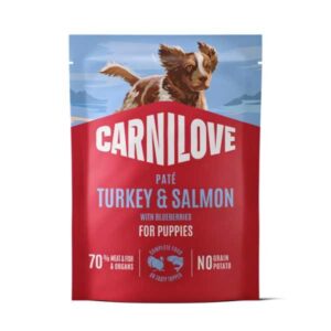 Carnilove Turkey & Salmon with Blueberries Puppy 300g Pouch Wet Dog Food