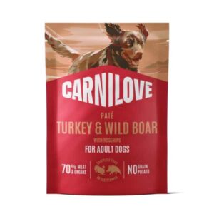 Carnilove Turkey & Wildboar with Rosehips 300g Pouch Wet Dog Food