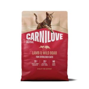 Carnilove Active Lamb & Wild Boar Adult 2kg Dry Cat Food