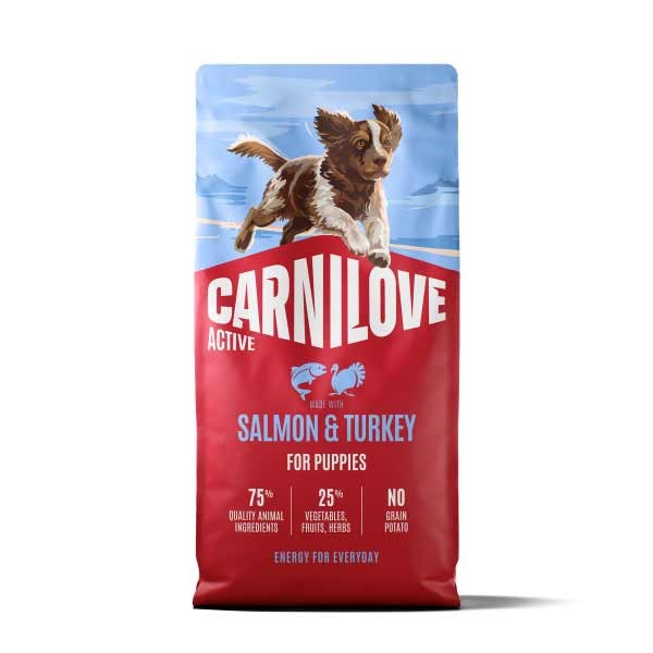 Carnilove Active Salmon & Turkey Puppy 1.5kg Dry Dog Food 1 Carnilove Active Salmon & Turkey Puppy 1.5kg Dry Dog Food