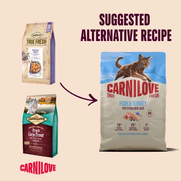 Carnilove True Fresh Fish & Turkey 400g Dry Cat Food 2 Carnilove True Fresh Fish & Turkey 400g Dry Cat Food - Image 2