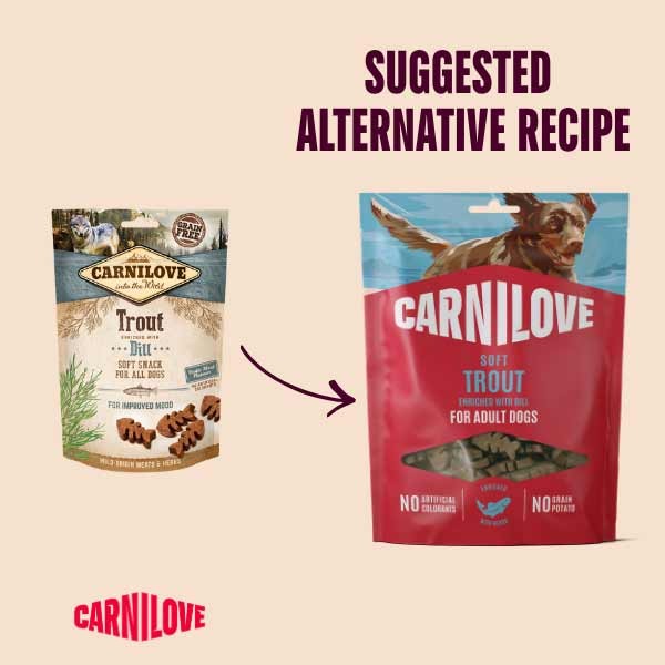 Carnilove Trout with Dill Soft Dog Treat 200g 2 Carnilove Trout with Dill Soft Dog Treat 200g - Image 2