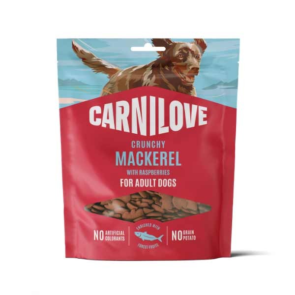 Carnilove Mackerel with Raspberries Crunchy Dog Treat 200g 1 Carnilove Mackerel with Raspberries Crunchy Dog Treat 200g