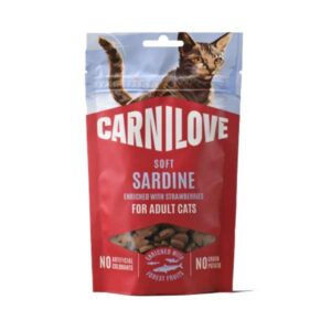 Carnilove Soft Snack Sardine with Strawberry 50g Cat Treat