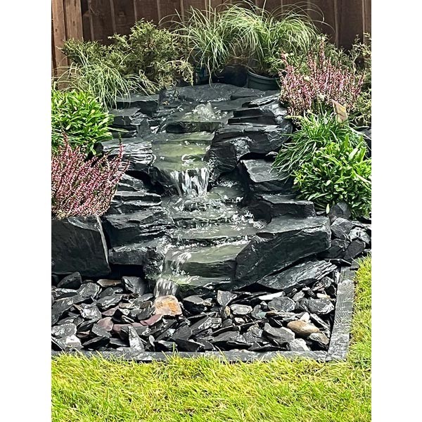 Rockways Staubbach Falls Combination Garden Waterfall in Welsh Slate 2 Rockways Staubbach Falls Combination Garden Waterfall in Welsh Slate - Image 2