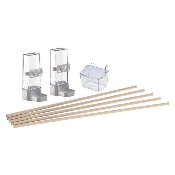 Ferplast Harmony Cage Parakeet Accessories Kit 1 Ferplast Harmony Cage Parakeet Accessories Kit