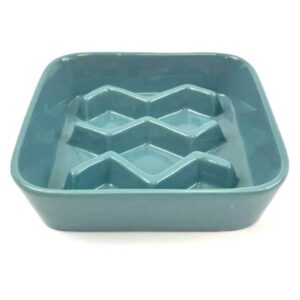Slow Feeder Chevron Pet Bowl 16cm