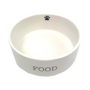 Paw Print Food Pet Bowl 13cm