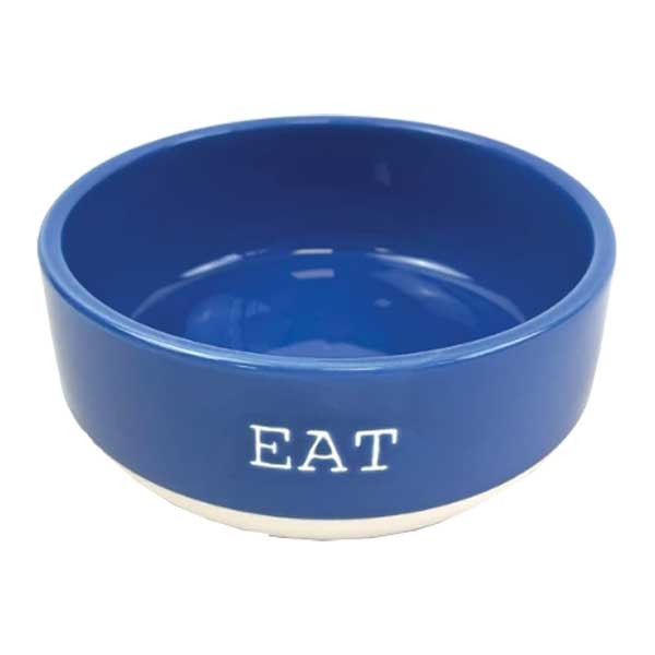 Azure Blue Eat Pet Bowl 16.5cm 1 Azure Blue Eat Pet Bowl 16.5cm