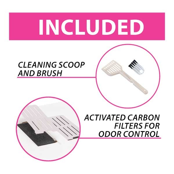 Ferplast Sahara Cat Loo Grey Pink 7 Ferplast Sahara Cat Loo Grey Pink - Image 7