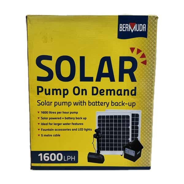Bermuda Solar Pump on Demand 1600 lph 1 Bermuda Solar Pump on Demand 1600 lph