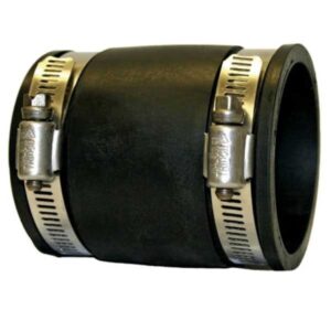 Flexible 3" PVC Straight Connector