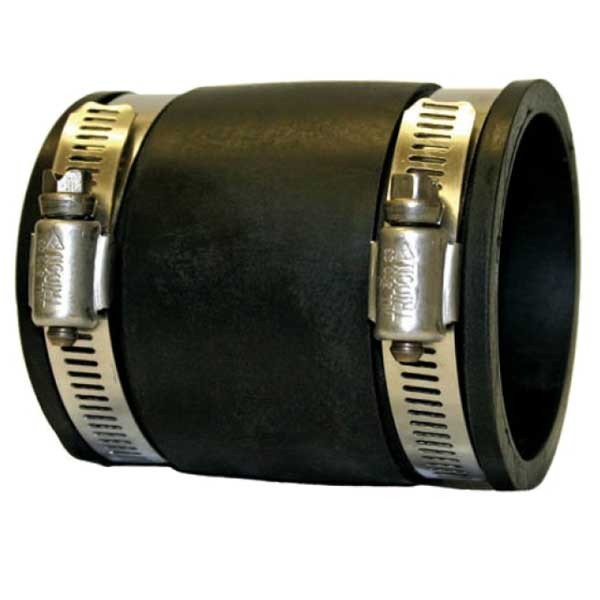 Flexible 3" PVC Straight Connector 1 Flexible 3" PVC Straight Connector