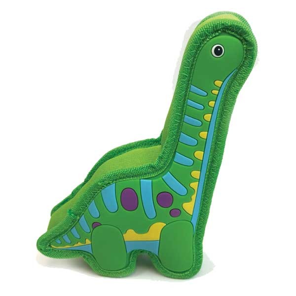 Olive Dinosaur TPR Dog Toy 1 Olive Dinosaur TPR Dog Toy