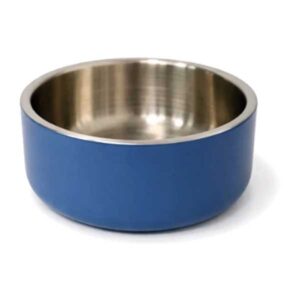 Double Walled Stainless Steel Pet Bowl 14cm