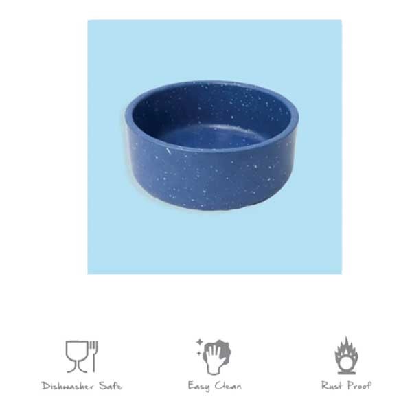 Speckle Double Walled Stainless Steel Pet Bowl 14cm 2 Speckle Double Walled Stainless Steel Pet Bowl 14cm - Image 2