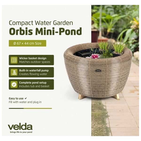 Velda Orbis Mini-Pond Sepia 4 Velda Orbis Mini-Pond Sepia - Image 4