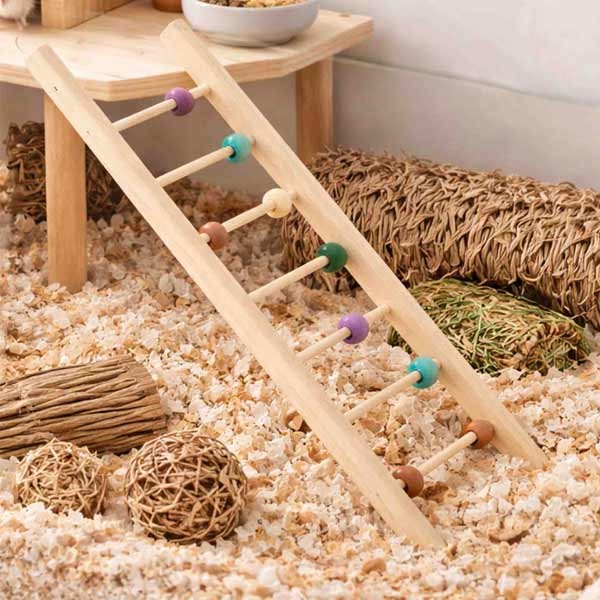 Burrow & Squeak Wooden Ladder 2 Burrow & Squeak Wooden Ladder - Image 2