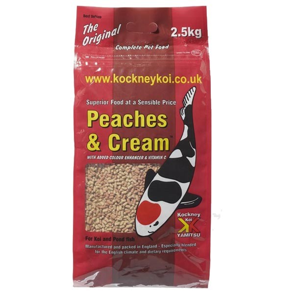 Kockney Koi Pond Peaches & Cream Pond 2.5kg 1 Kockney Koi Pond Peaches & Cream Pond 2.5kg