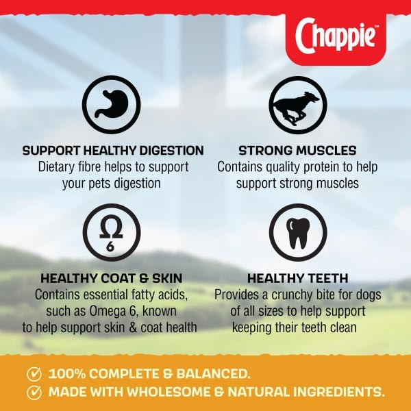 Chappie Complete Chicken & Wholegrain Adult 15kg Dry Dog Food 3 Chappie Complete Chicken & Wholegrain Adult 15kg Dry Dog Food - Image 3
