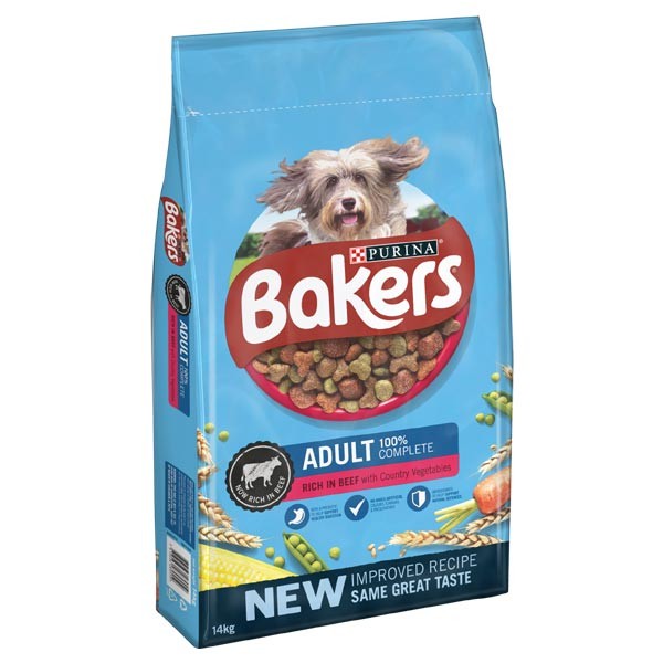 Bakers Complete Beef & Veg Adult 14kg Dry Dog Food 1 Bakers Complete Beef & Veg Adult 14kg Dry Dog Food