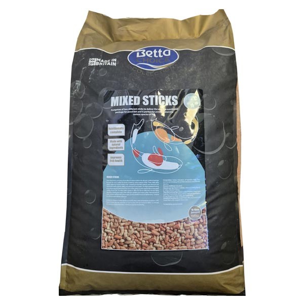 Betta Pond Mixed Floating Sticks 10kg 1 Betta Pond Mixed Floating Sticks 10kg