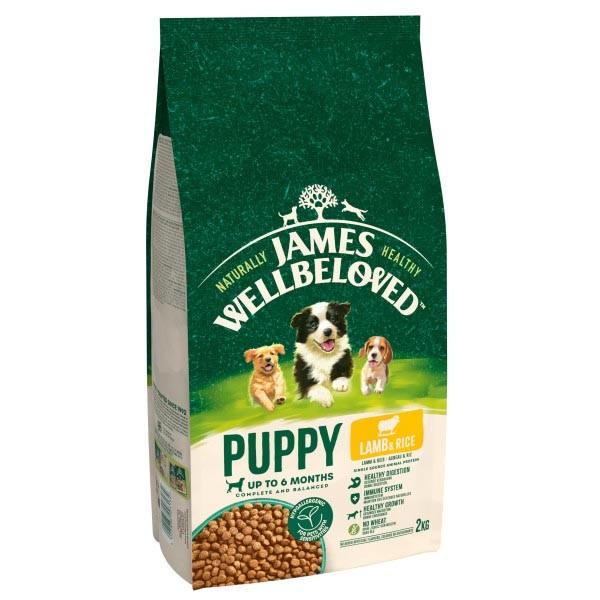 James Wellbeloved Lamb & Rice Puppy 2kg Dry Dog Food 1 James Wellbeloved Lamb & Rice Puppy 2kg Dry Dog Food