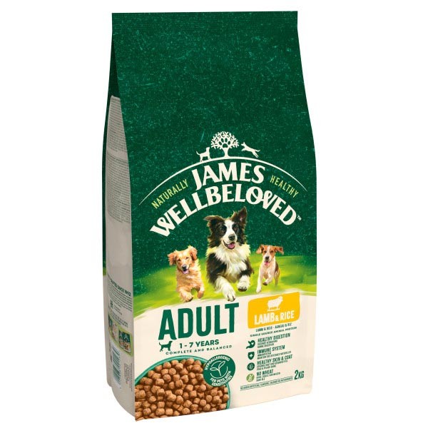 James Wellbeloved Lamb & Rice Adult 2kg Dry Dog Food 1 James Wellbeloved Lamb & Rice Adult 2kg Dry Dog Food