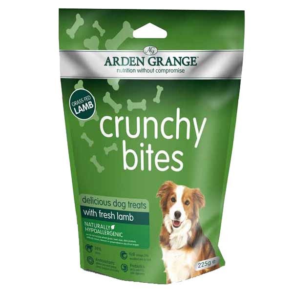 Arden Grange Crunchy Bites with Fresh Lamb 225g Dog Treat 1 Arden Grange Crunchy Bites with Fresh Lamb 225g Dog Treat