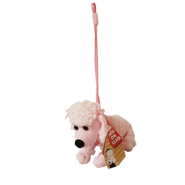 Plush Poodle On Stiff Lead 1 Plush Poodle On Stiff Lead