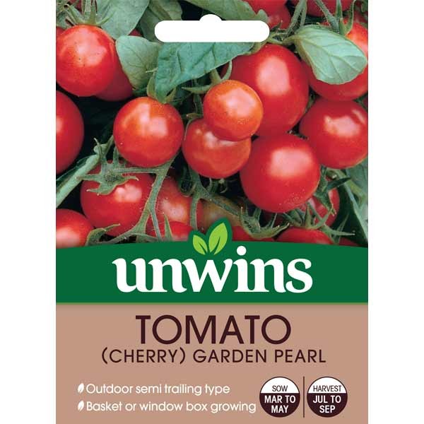 Unwins Tomato Cherry Garden Pearl Seeds 1 Unwins Tomato Cherry Garden Pearl Seeds