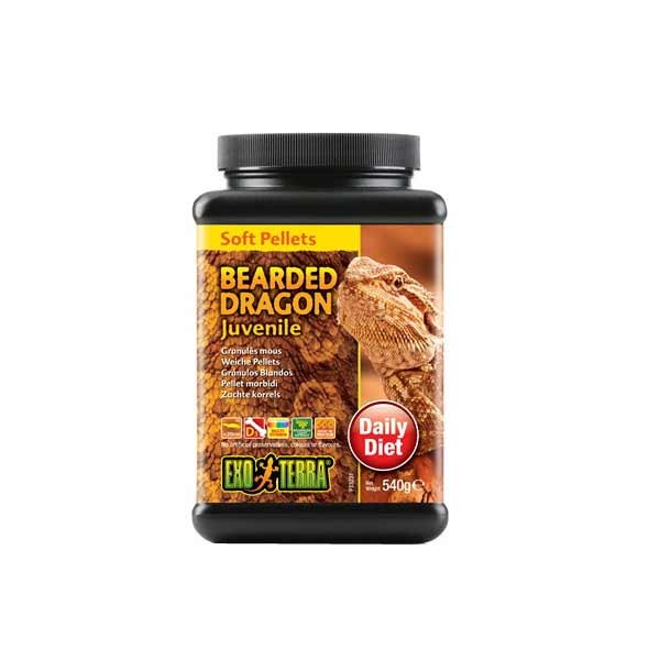Exo Terra Soft Pellets Bearded Dragon Juvenille 250g 1 Exo Terra Soft Pellets Bearded Dragon Juvenille 250g