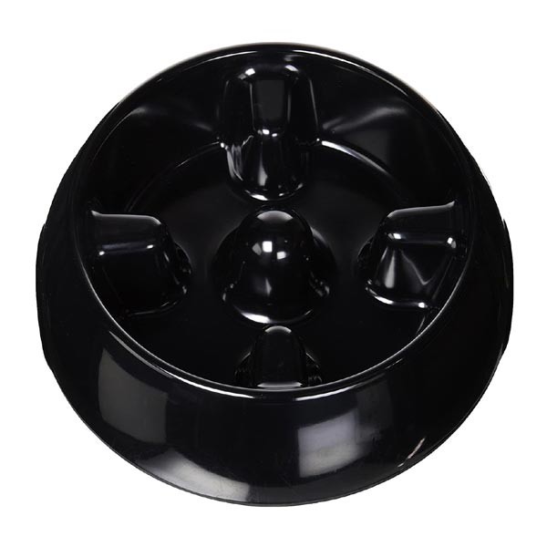 Dogit Go Slow Anti-Gulping Dog Dish Black Large 2 Dogit Go Slow Anti-Gulping Dog Dish Black Large - Image 2