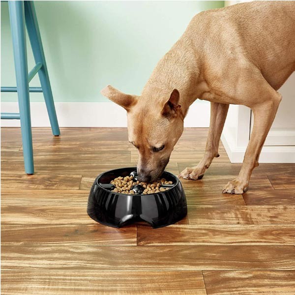 Dogit Go Slow Anti-Gulping Dog Dish Black Large 3 Dogit Go Slow Anti-Gulping Dog Dish Black Large - Image 3