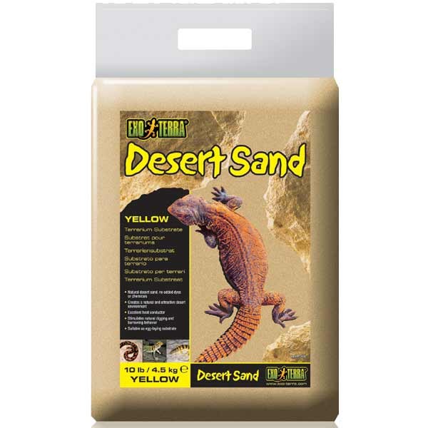 Exo Terra Desert Terrarium Sand Yellow 4.5kg 1 Exo Terra Desert Terrarium Sand Yellow 4.5kg