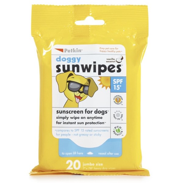 Petkin Sunscreen Wipes 20 Pack 1 Petkin Sunscreen Wipes 20 Pack