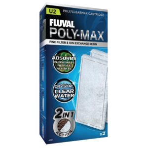 Fluval Poly-Max Cartridge for U2 Underwater Filter 2 Pack