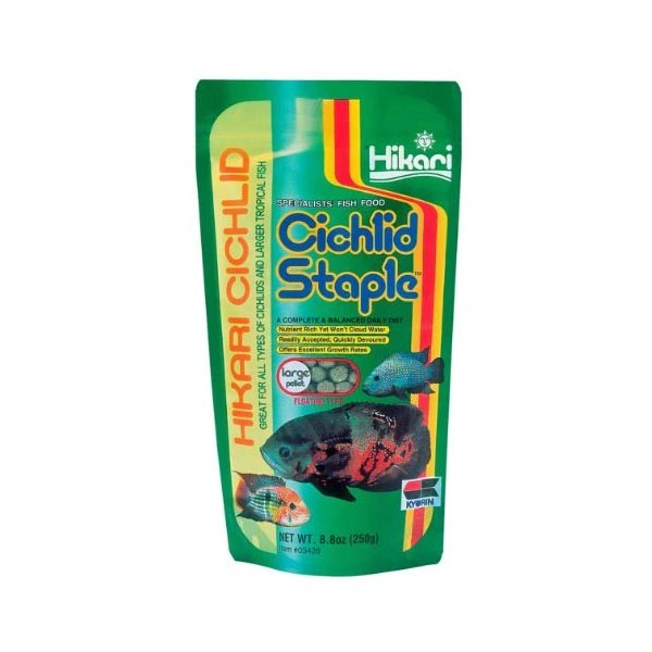 Hikari Cichlid Staple Large Floating Pellet 250g 1 Hikari Cichlid Staple Large Floating Pellet 250g