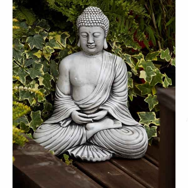 Fan Buddha Stone Garden Ornament 12cm 1 Fan Buddha Stone Garden Ornament 12cm