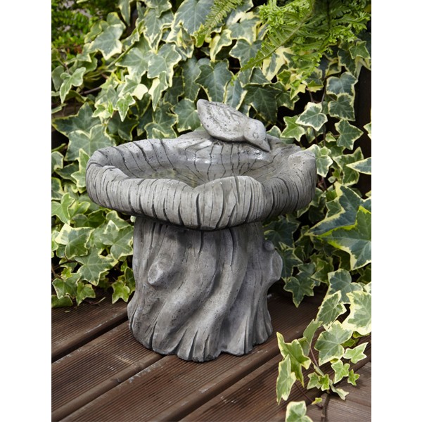 Woodland Bird Stone Bird Bath (Mini) 30cm 1 Woodland Bird Stone Bird Bath (Mini) 30cm