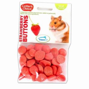 Critters Choice Strawberry Buttons 40g Small Animal Treat