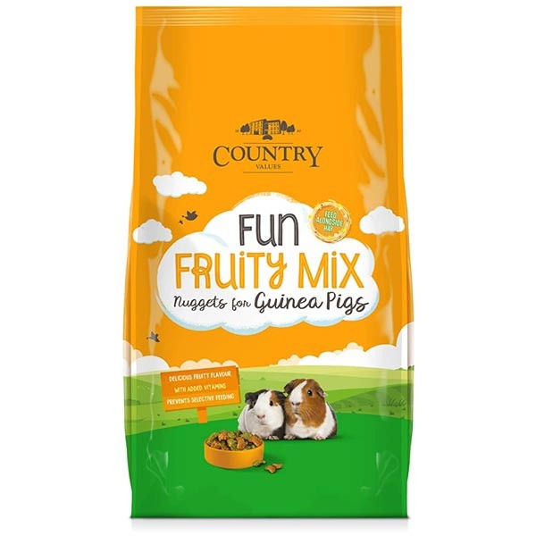 Country Values Fun Fruity Mix Nuggets for Guinea Pig 1.5kg 1 Country Values Fun Fruity Mix Nuggets for Guinea Pig 1.5kg