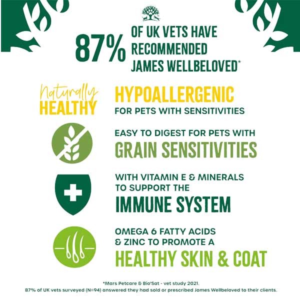 James Wellbeloved Grain Free Fish & Veg Adult 1.5kg Dry Dog Food 4 James Wellbeloved Grain Free Fish & Veg Adult 1.5kg Dry Dog Food - Image 4